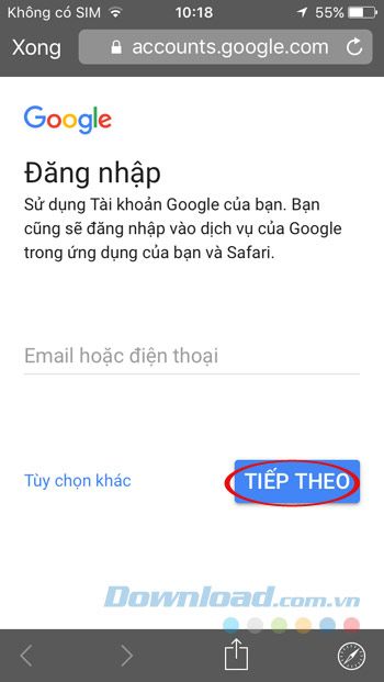 Nhập số điện thoại của bạn