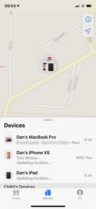 Ứng dụng Find My trong iOS 13