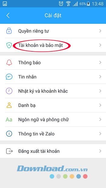 Tài khoản & Bảo mật