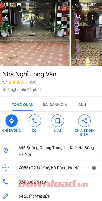 Xem danh sách nhà nghỉ