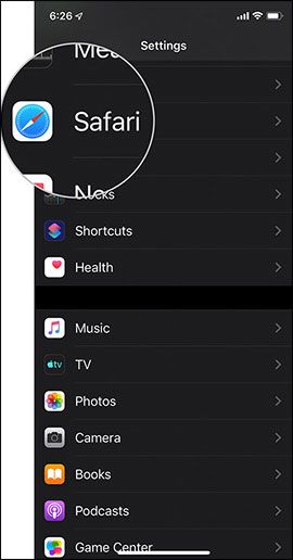 Cài đặt Safari trên iPhone