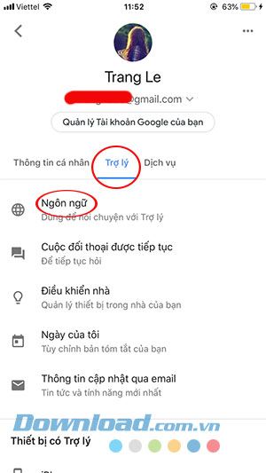 Cài Đặt Ngôn Ngữ Cho Trợ Lý Google Assistant