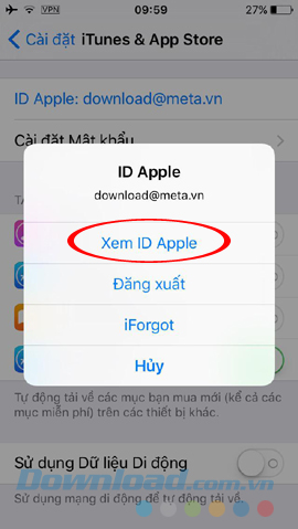 Thay đổi cài đặt App Store