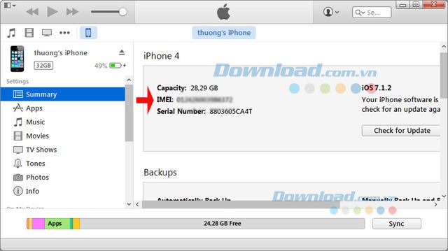 Cách kiểm tra số IMEI trên iPhone