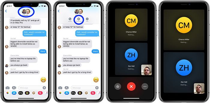 Cách gọi FaceTime nhóm từ ứng dụng iMessage