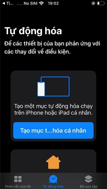 Tạo mục Tự Động Hóa Cá Nhân