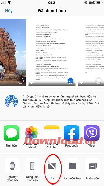 Che giấu ảnh trên iPhone