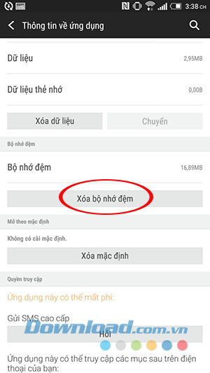 Xóa bộ nhớ đệm của Google Play