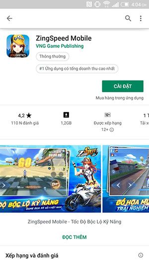 Giao diện chi tiết mới nhất của Google Play