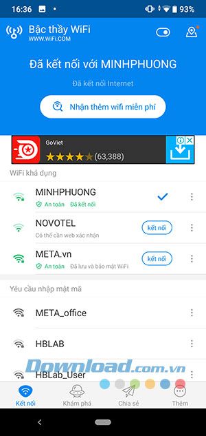 Ứng dụng Wifi siêu phát