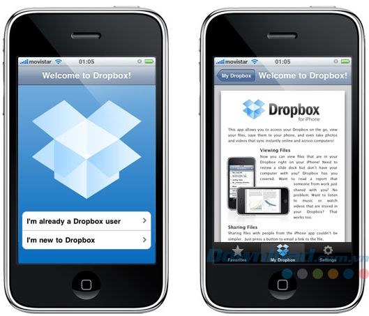 Dropbox - Dịch vụ lưu trữ trực tuyến cho iOS