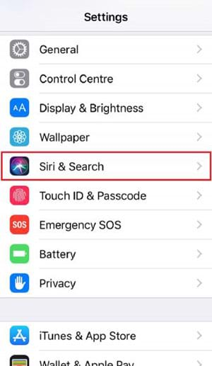 Cách tắt Siri trên iPhone