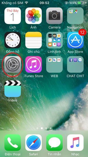 Màn hình chính của iPhone