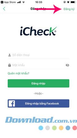 Tải xuống ứng dụng iCheck