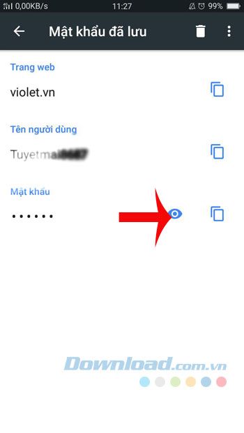 Xem mật khẩu
