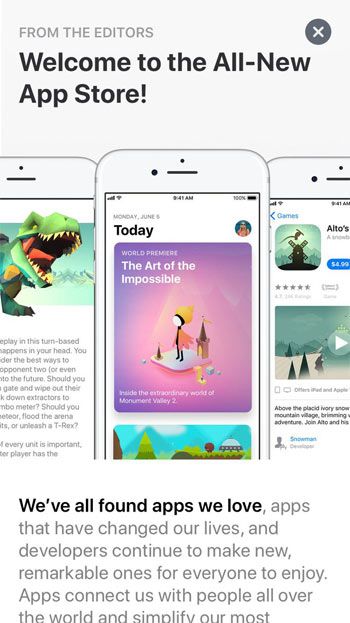 Tái thiết kế lại App Store