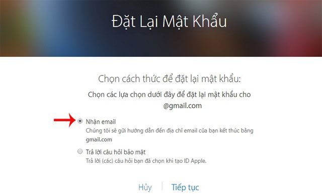 Chọn để nhận Email