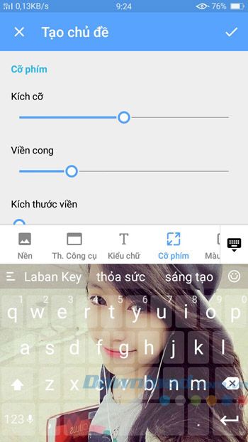 Kích thước phím