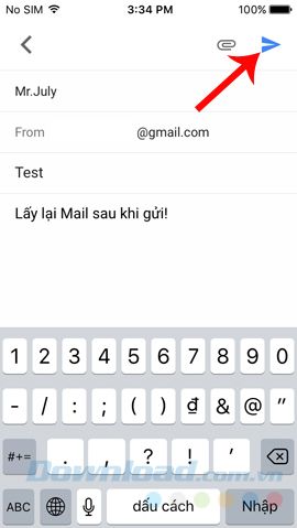 Gửi email từ iPhone