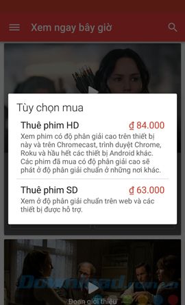 Giá cả linh hoạt cho việc thuê phim