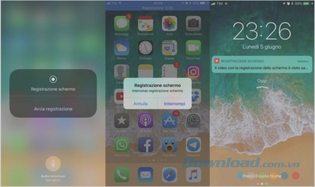 Quay màn hình trên iOS 11