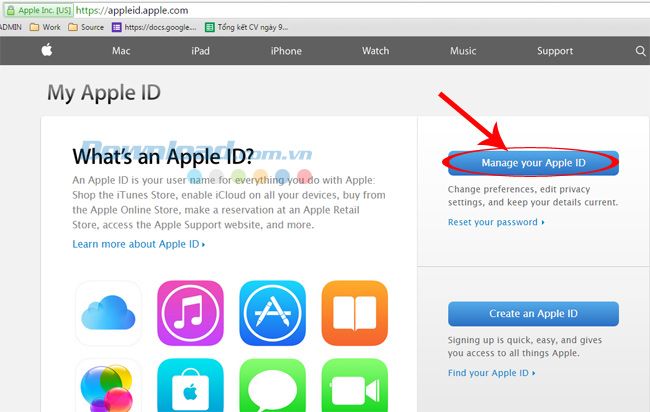 Quản lý tài khoản Apple của bạn