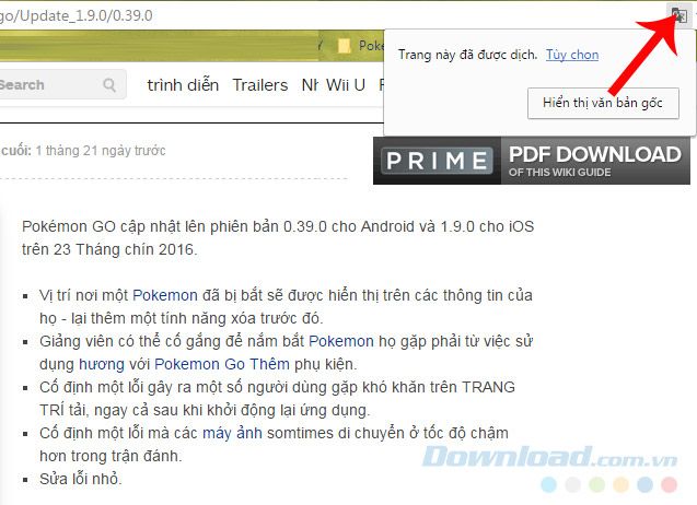 Dịch trang web toàn bộ