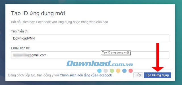 Liên kết URL Facebook bị cấm