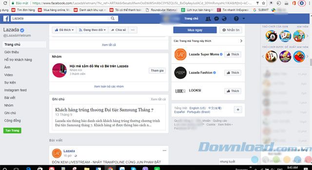 Giao Diện Facebook