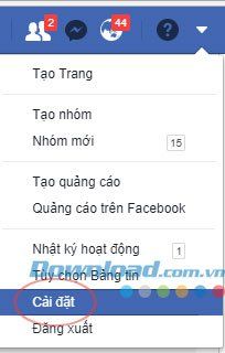 Thiết lập cho ứng dụng Facebook