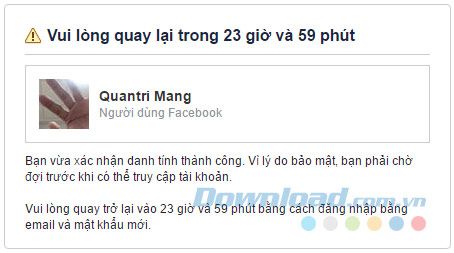 Đăng nhập lại sau 24 giờ