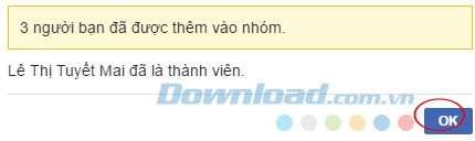 Thông báo gia nhập thành viên mới