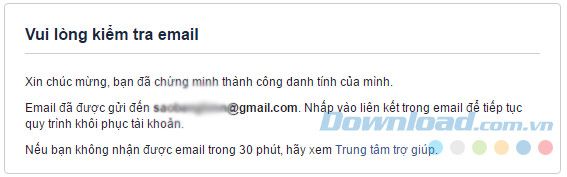 Kiểm tra thông báo trong email