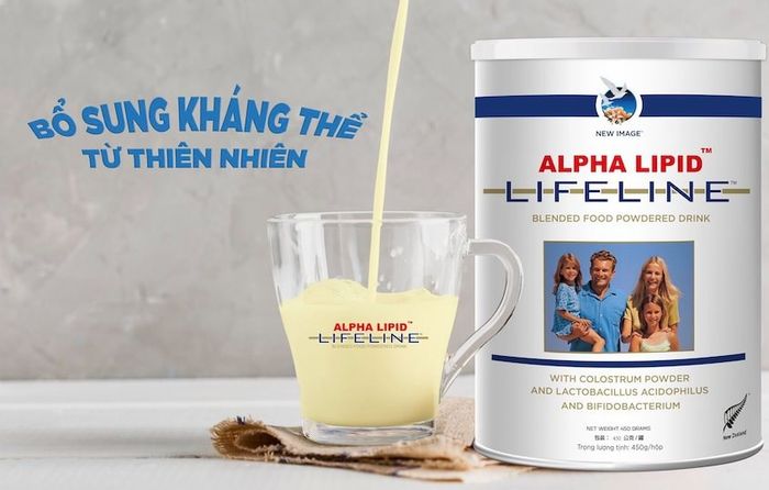 Sữa non Alpha Lipid Lifeline được chiết xuất từ sữa bò nguyên chất