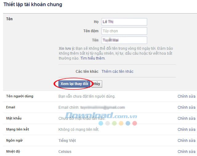 Bí quyết thay đổi tên hiển thị trên Facebook