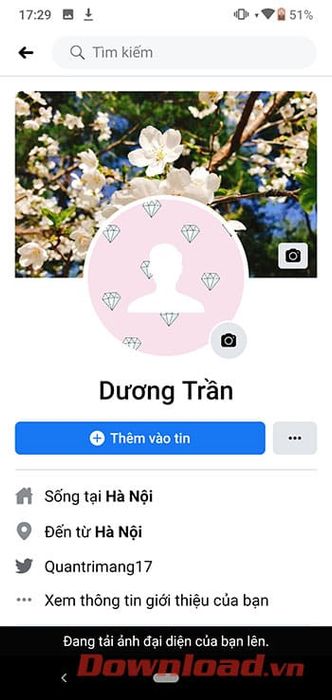 Cách làm ảnh đại diện trống không trên Facebook 9