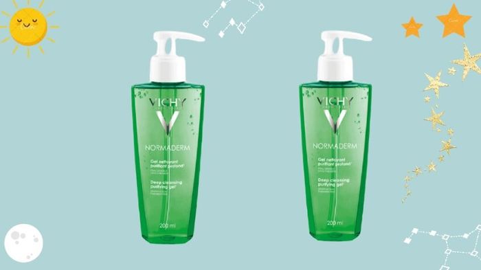 Gel rửa mặt hiệu quả, giảm bã nhờn cho da dầu mụn Vichy Normaderm 200 ml