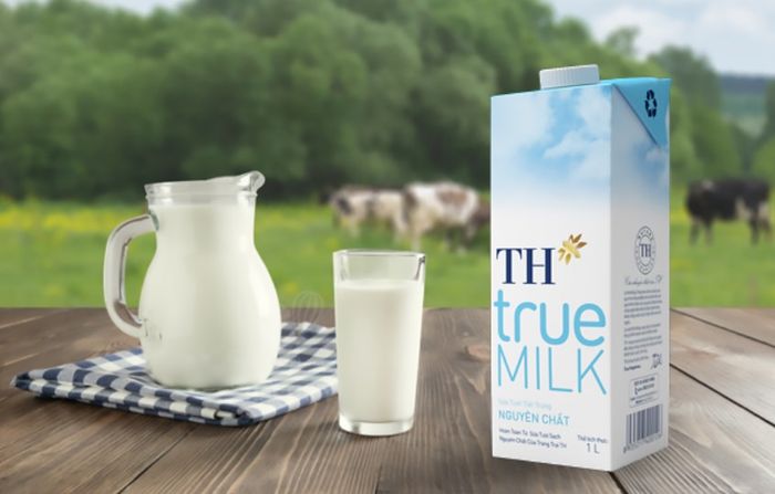 Sữa tươi TH true MILK không đường dung tích 1 lít