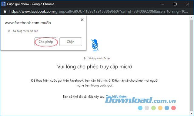 Cho phép Truy cập Micro