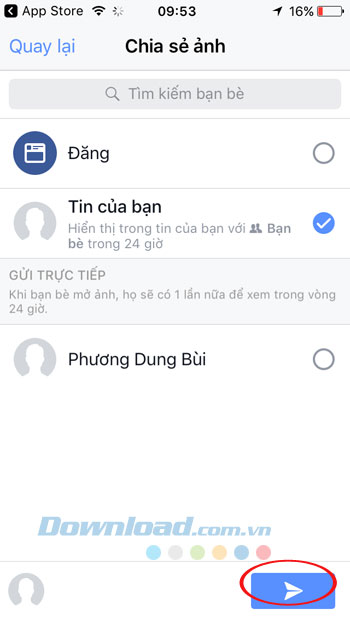 Chia sẻ bức ảnh