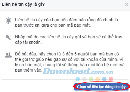 Danh sách liên hệ tin cậy