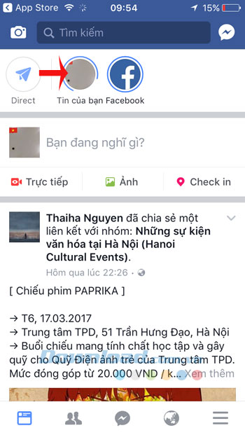 Khoảnh khắc trên Facebook