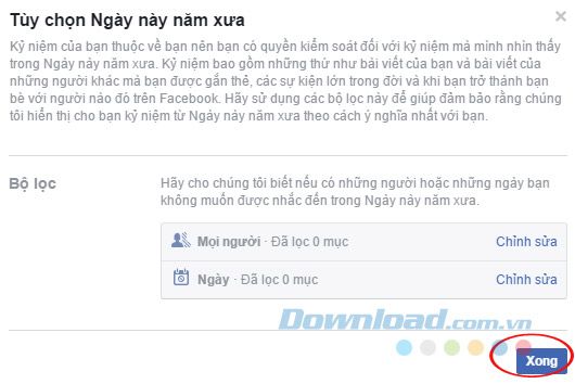 Lọc những ngày có kỷ niệm buồn