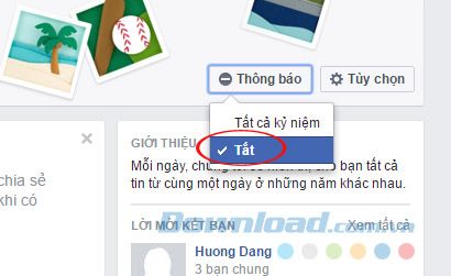 Chặn thông báo từ 'Ngày này năm xưa'