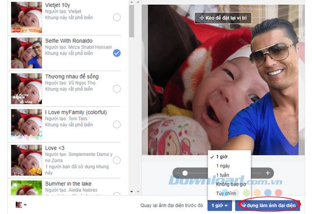 Sử dụng ảnh làm ảnh đại diện trên Facebook