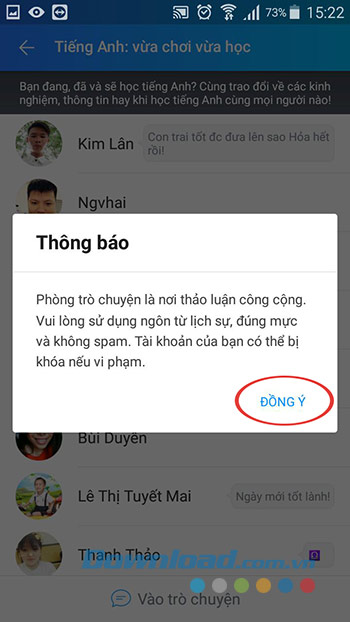 Thông báo trò chuyện