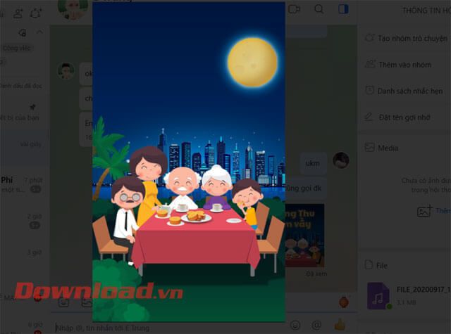 Bấm vào nhãn dán