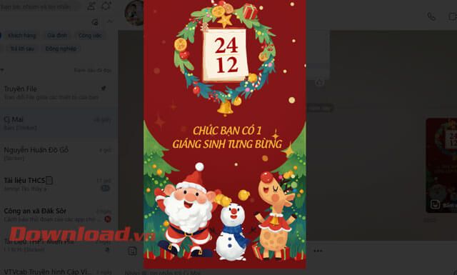 Hiệu ứng Sticker Noel