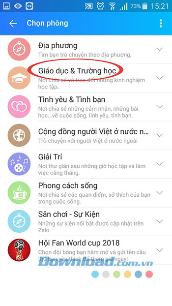 Lựa chọn phòng