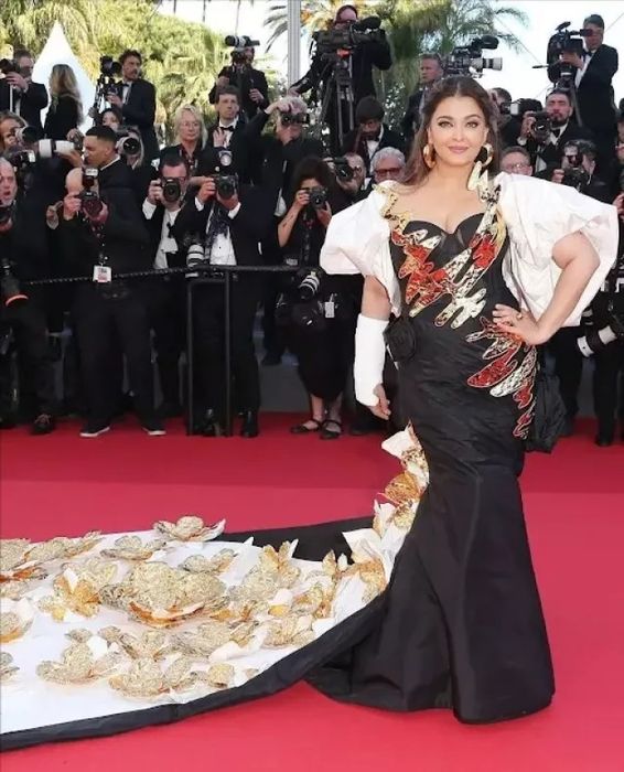 Tiền Phong - Hai bộ trang phục của Hoa hậu Aishwarya Rai tại thảm đỏ LHP Cannes 2024 bị chê cồng kềnh và lạc hậu.